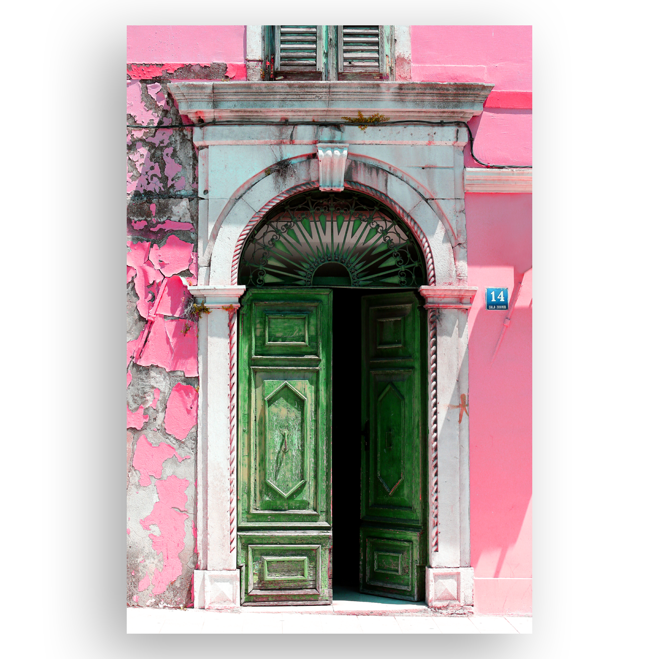 Bild Portal Antique Green-rosa